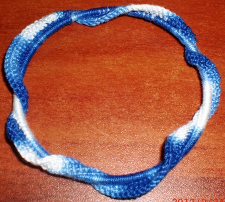 Pulseira Crochet Azul
